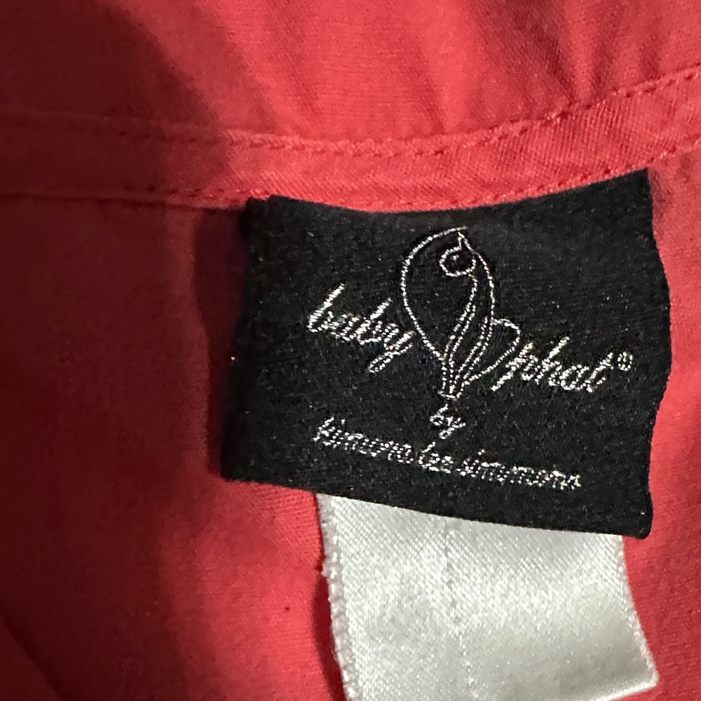 Baby Phat Coral-Pink Straight Leg Scrub Set - Picture 2 of 16